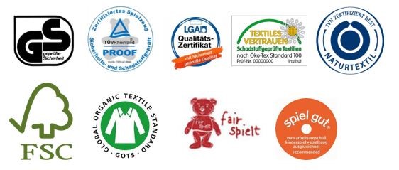 Gütesiegel für Kinderspielzeug