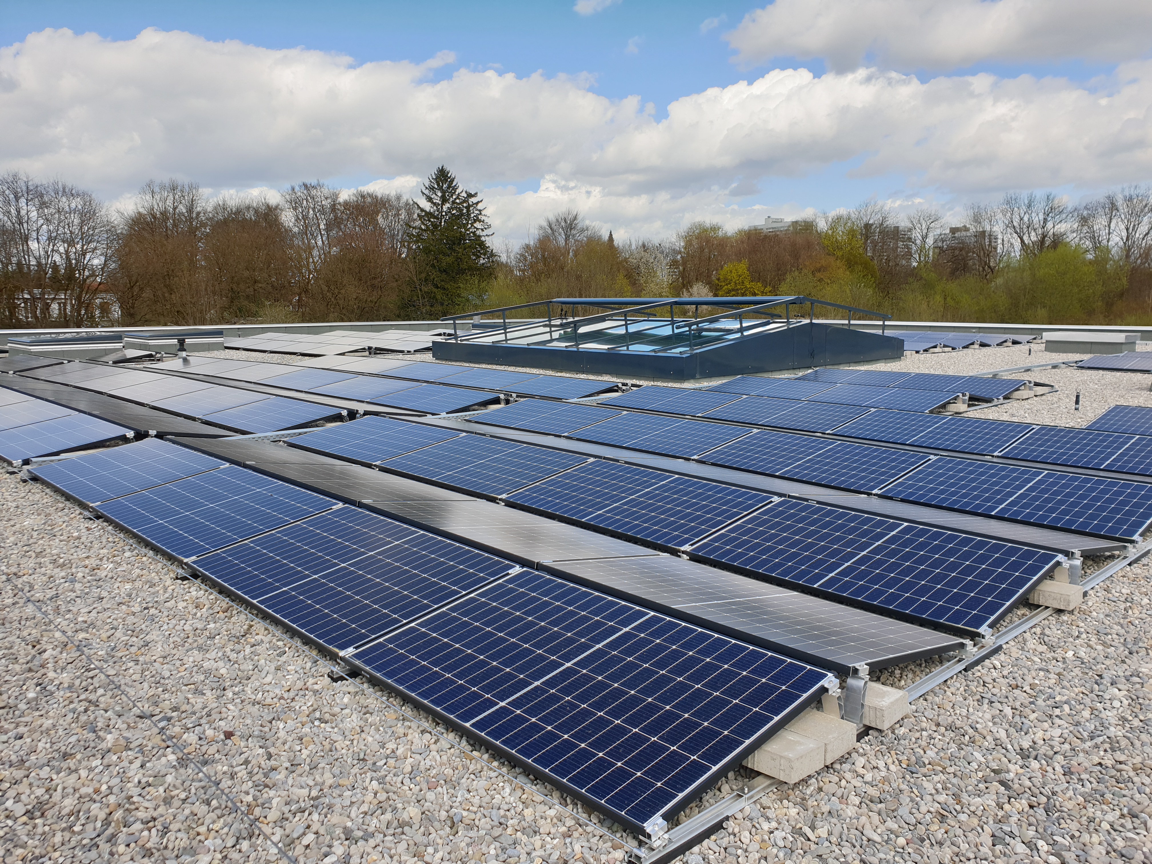 Photovoltaik-Anlage des Umweltbildungszentrums Augsburg. Foto: UBZ