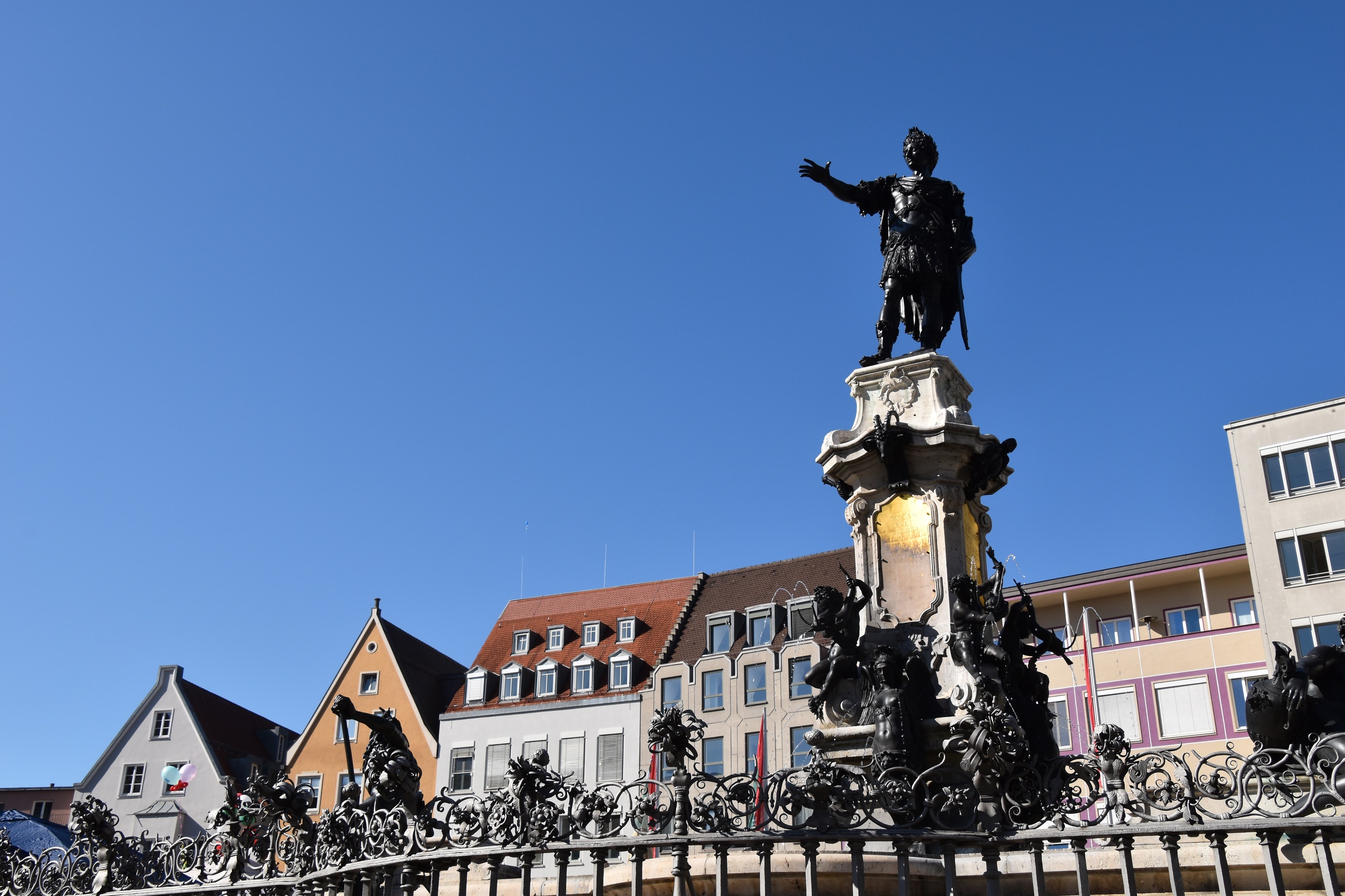 Augustus-Brunnen, Augsburg, UNESCO Welterbe, Foto: Cynthia Matuszewski