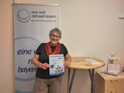 Annegret Lueg, Organsiatorin der Bayrischen Eine Welt Tage in Augsubrg