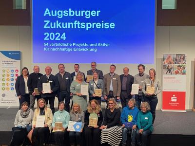 Gewinner*innen der Zukunftspreise 2024 der Stadt Augsburg