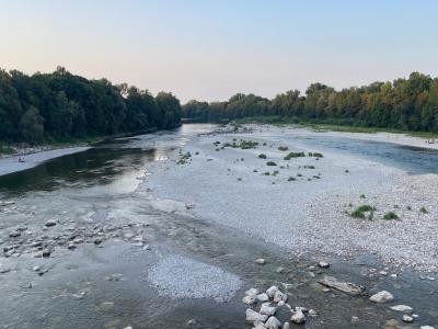 Der Lech am Hochablass Augsburg