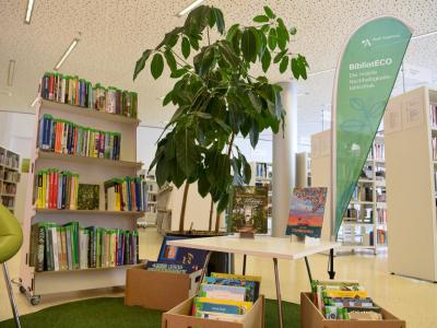 Die BibliotECO in der Stadtbücherei Augsburg