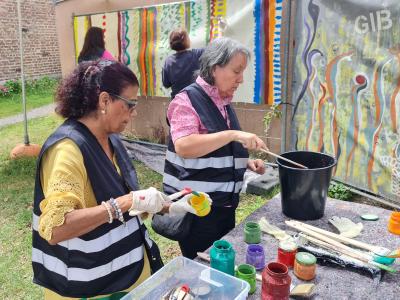 Malaktion im Frauengarten YOSEFA 2025