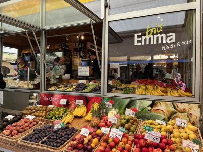 Die BioEmma auf dem Stadtmarkt Augsburg.