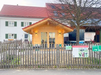 Der SB-Häuschen der Alte Schäferei - Bioland-Hof Förg in Bergheim. Foto: Sylvia Schaab