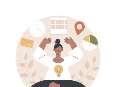 Frauen, Work-Life-Balance, Bild von vectorjuice auf freepik