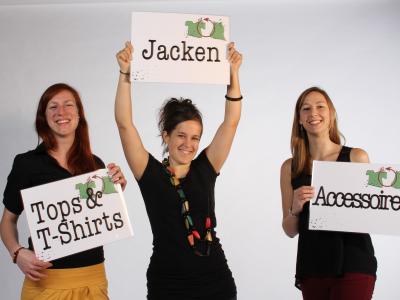  auxtauschParty vl: Corinna Geiger, Iris Heckel und Anja Heberle. Foto: auxtauschParty