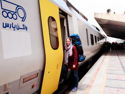 Nachhaltig um die Welt reisen: Leo Sibeth im Iran. Foto: Sebastian Ohlert