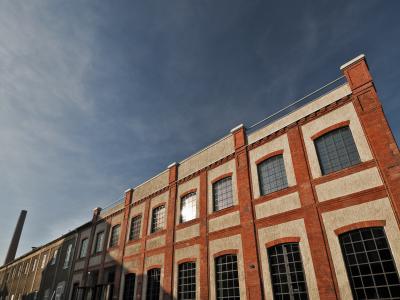 Außenansicht des tim, Textil- und Industriemuseum Augsburg, Museum, Augsburg, Textilindustrie,  Foto: Eckhart Matthaeus