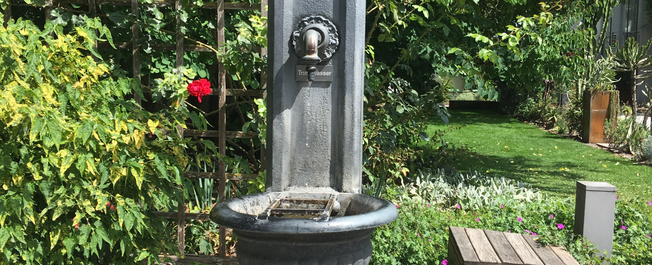 Trinkwasserbrunnen im Botanischen Garten, Foto: Katrin Jacob
