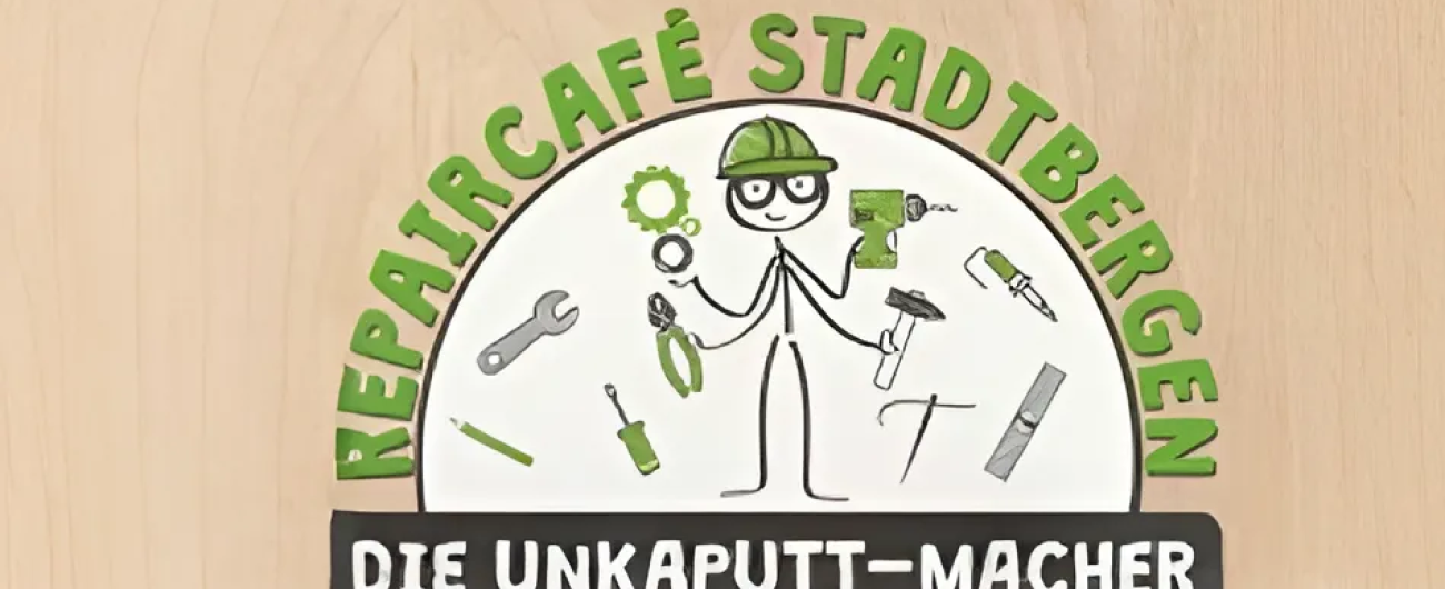 Logo Repair-Café Stadtbergen, Bild vom städtischen Klimaschutz.