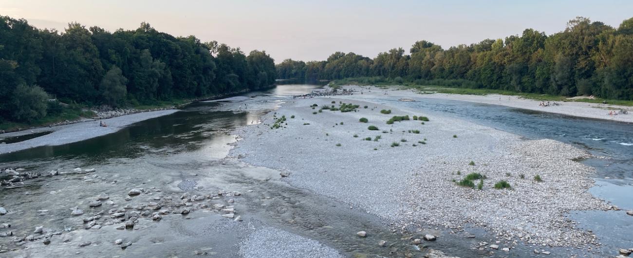 Der Lech am Hochablass Augsburg