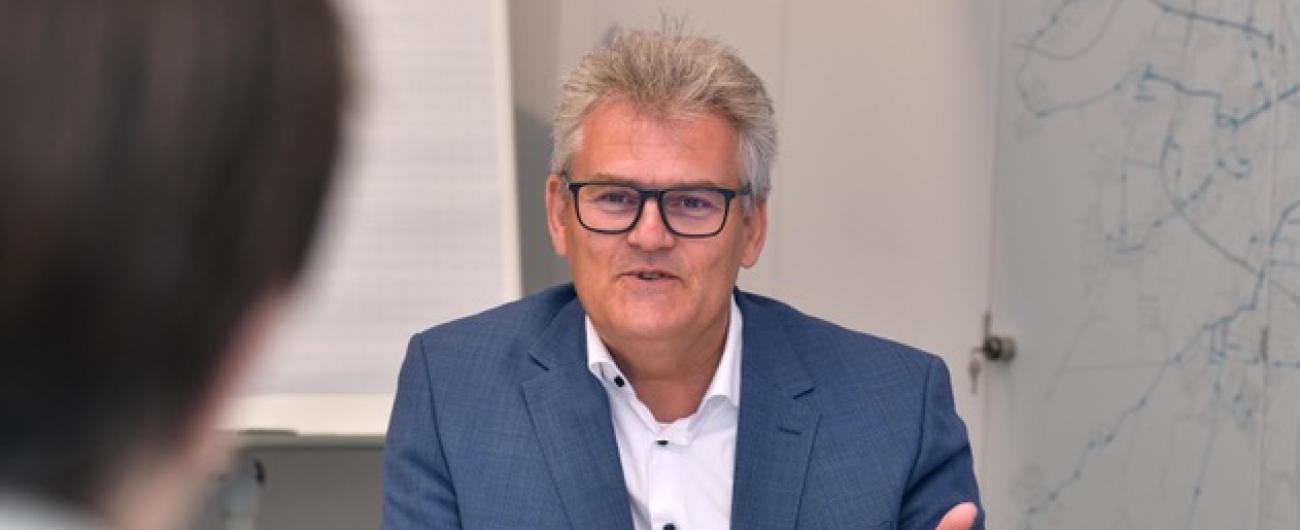 Rainer Nauerz, Geschäftsführer der Stadtwerke Augsburg, im Gespräch