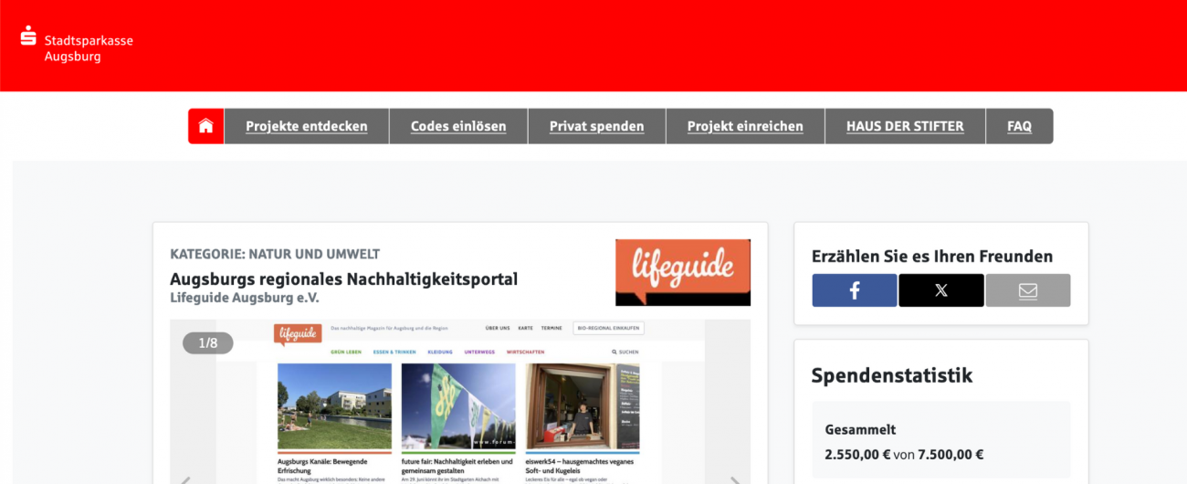 Slider Spendenaktion mehrgeben.de