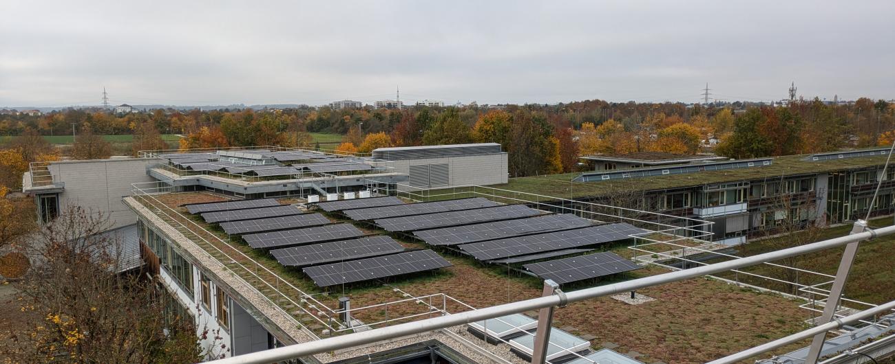 PV-Anlage auf der Universität Augsburg