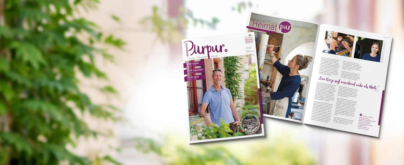Das Cover des Magazins Purpur für Herbst und Winter 2025/26