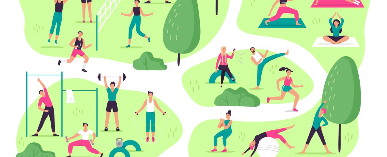 Bewegung und Sport im Park, Bild von tartila auf freepik