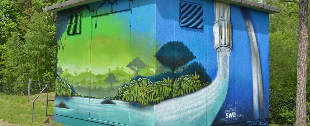 swa, Graffiti-Projekt, Stadtwald