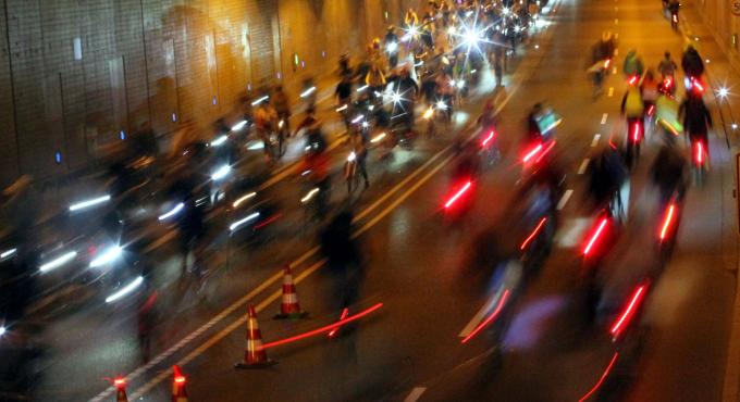 Lange Radlnacht 2018 in Augsburg. Foto: ZOE