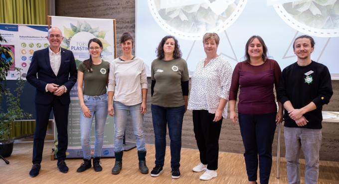 Orga-Team Forum Plastikfrei und Schirmpersonen Zertifikat Plastikfrei