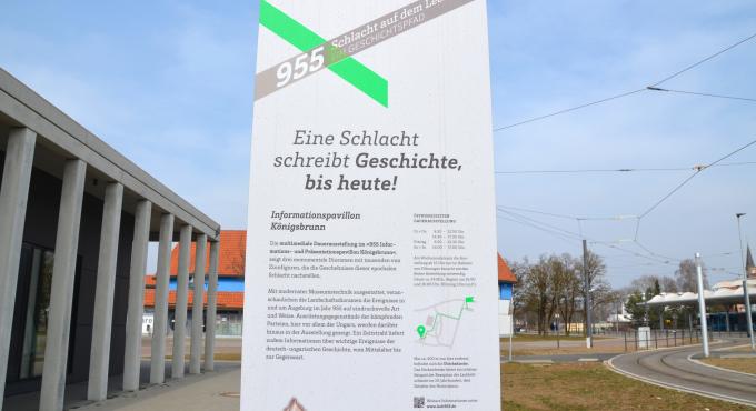 Infopavillon 955 in Königsbrunn bei Augsburg. Foto: Anke Maresch