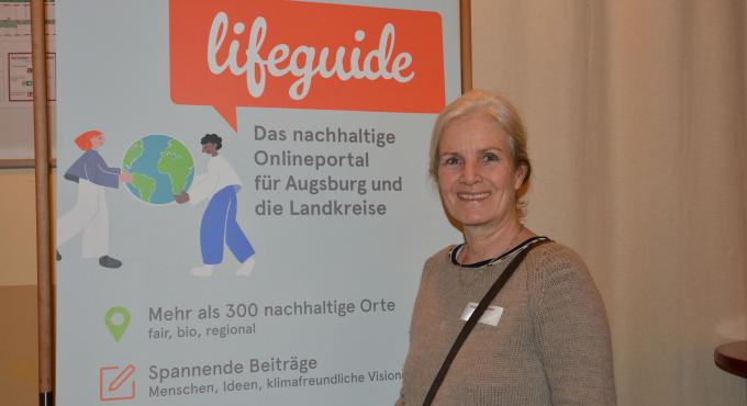 Gudrun Pittroff von a3kultur beim Lifeguide Netzwerktreffen in Augsburg. Foto: Annika Müller