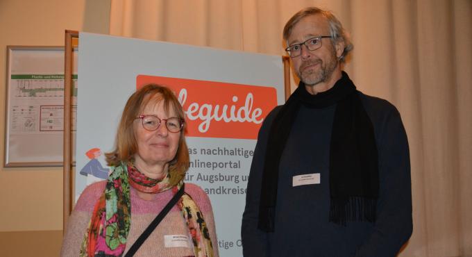 Miriam Scheidegg und Ulli Scheffler von Weinhandel in Augsburg. Foto: Annika Müller