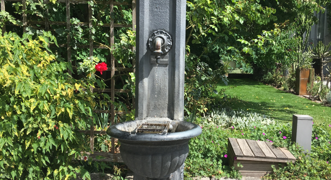 Trinkwasserbrunnen im Botanischen Garten, Foto: Katrin Jacob