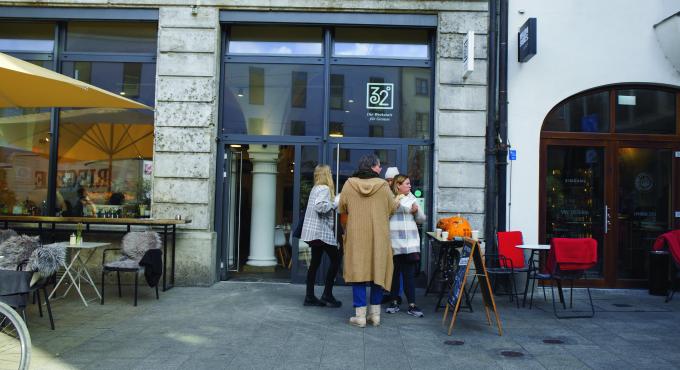 Das Café 32° von außen