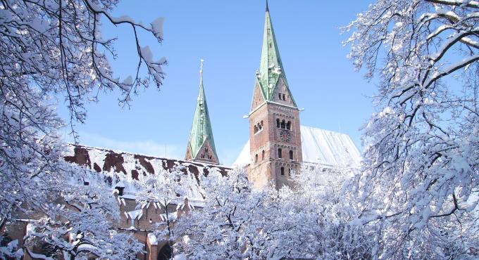 Der Augsburger Dom im Winter, Foto: F. Stettmayer