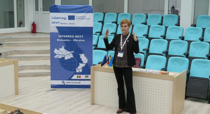 Ein Vortrag zur Situation von Ukraine Geflüchteten in Suceava, Rumänien. Foto: Barbara Holl