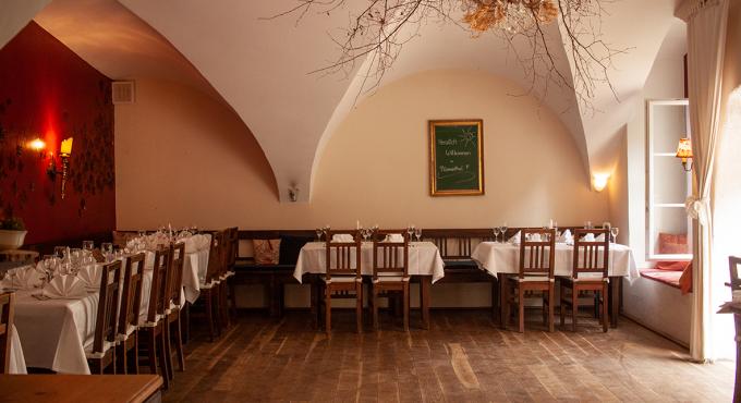 Gastraum im Restaurant Schloss Blumenthal