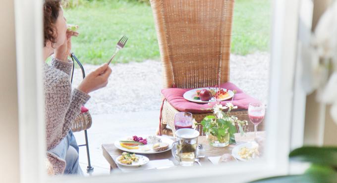 Frühstück im Hotel Schloss Blumenthal