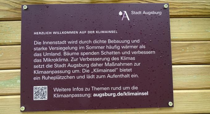 Die Klimainsel in Augsburgs Innenstadt
