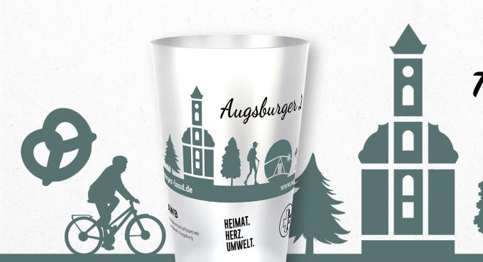 Banner für den Augsburger Land Becher