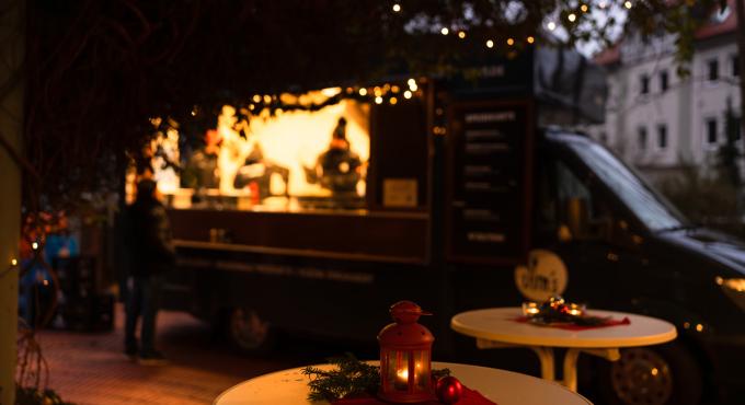 Jim´s Foodtruck weihnachtlich