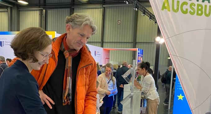 Messestand der Lokalen Agenda auf der A\FAIR 2026.