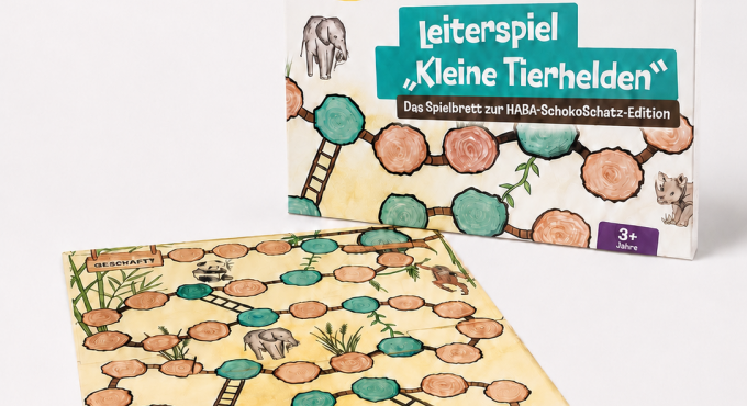 Spielplan Leiterspiel für HABA-Edition Kleine Tierhelden