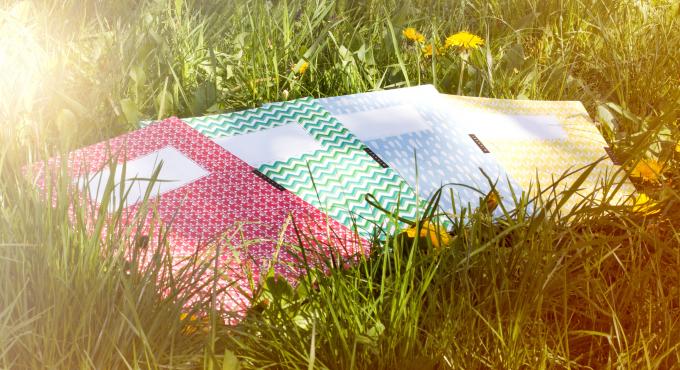 Minouki: Das sind gut designte Heftumschläge aus 100 % Recyclingpapier. Foto: Minouki