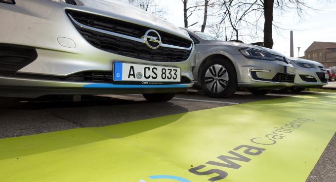 Carsharing, swa, Augsburg, Nachhaltigkeit, Foto swa / Thomas Hosemann