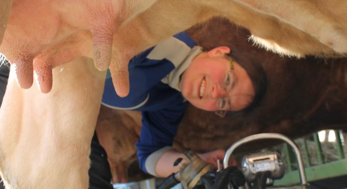 Anja Hradetzky vom Ökohof Stolze Kuh. Foto: Stolze Kuh