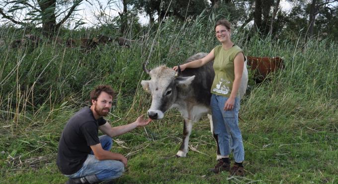 Anja und Janusz Hradetzky vom Ökohof Stolze Kuh. Foto: Stolze Kuh