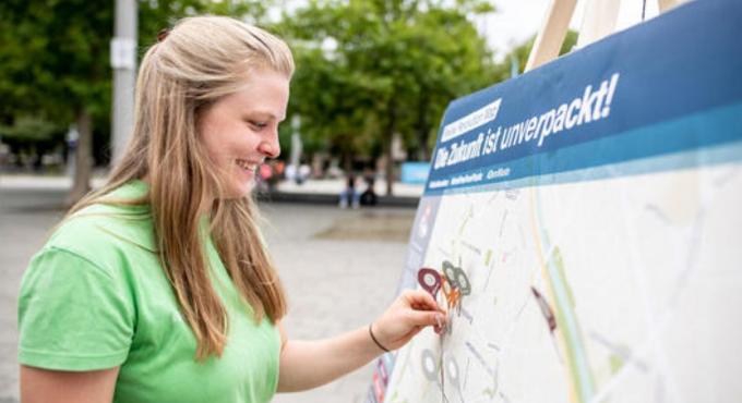 Greenpeace Augsburg, Reuse Revolution Map, Foto: Greenpeace Augsburg