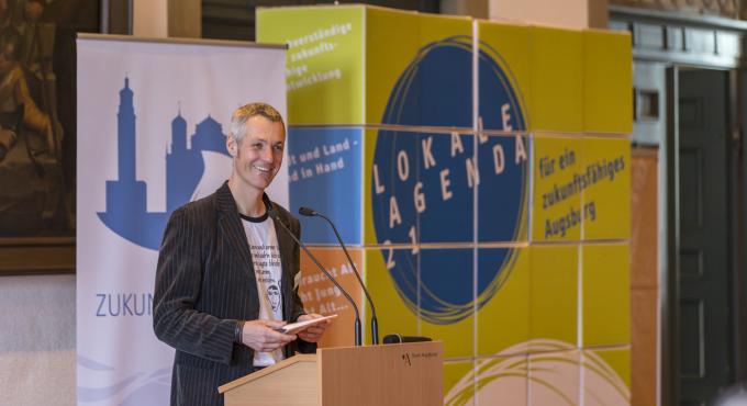 Nicolas Liebig, Umweltstation Augsburg, Umweltbildung, Naturschutz, Zukunftstagung, Foto: Norbert Liesz