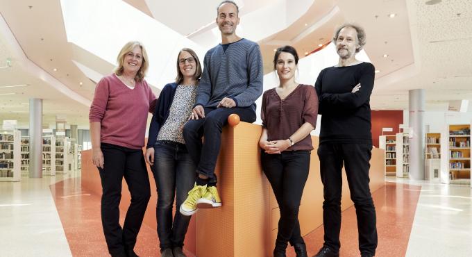 Lifeguide-Augsburg, das Team: Cynthia Matuszewski, Wiebke Kieser, Torsten Mertz, Annabell Hummel, Norbert Stamm (v.l.) . Foto: Thomas Lecheler