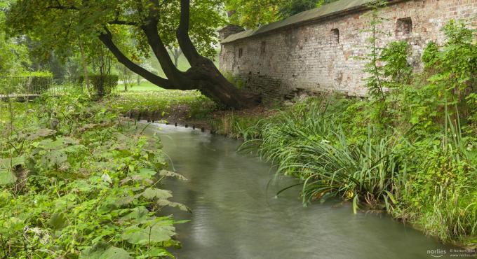 Roter Torwall, Augsburg, kostenloser Ort, Augsburg, Oase in der Stadt, Erholung, Ruhe, Grün in der Stadt, Kanal, Wasser, Kräutergarten, Foto: Norbert Liesz