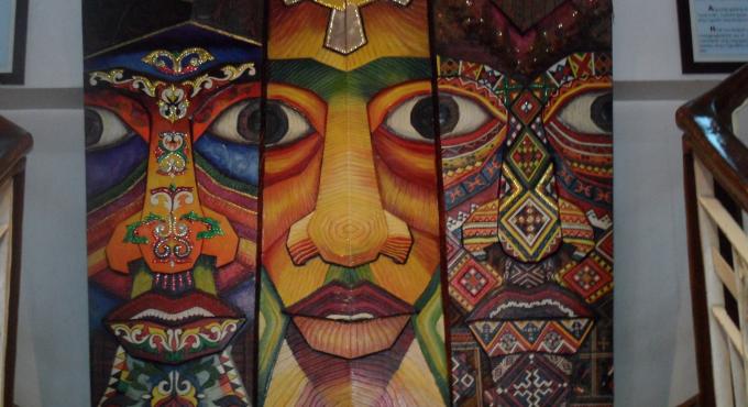 Moderne indigene Kunst (Museo Davaeno) Philippinen. Foto: Eva Bahner / Oikocredit