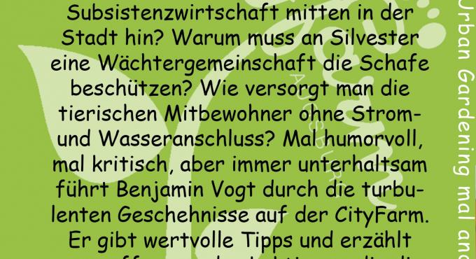 Urban Gardening mal anders - die Zweite, Buch, Benjamin Vogt, CityFarm Augsburg, Grafik: Benjamin Vogt