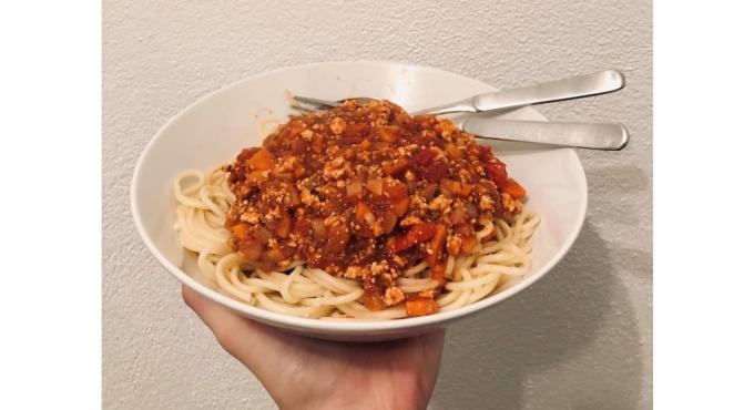 vegan, Spagetti Bolognese, Foto: Lisa Fink